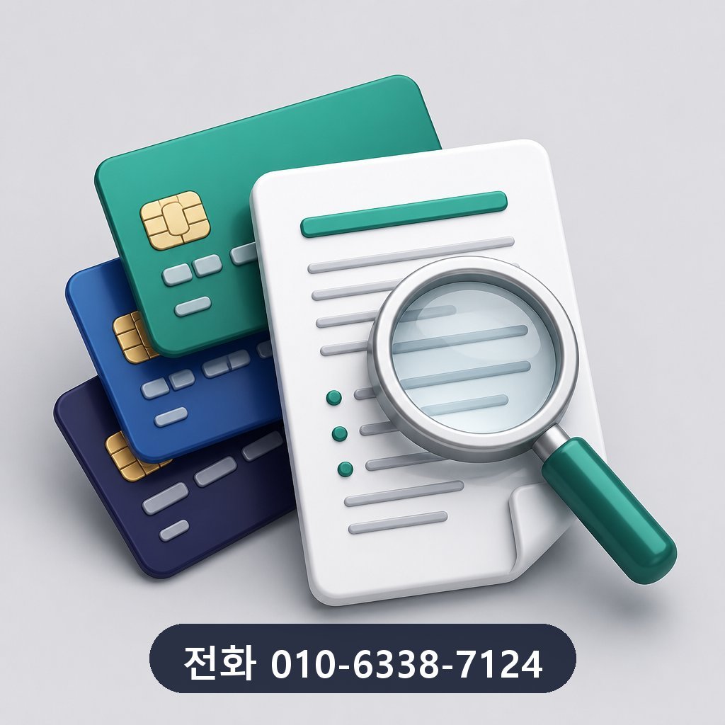 신용카드 포인트 현금화 카드사 약관 확인 이미지 · 문의 010-6338-7124
